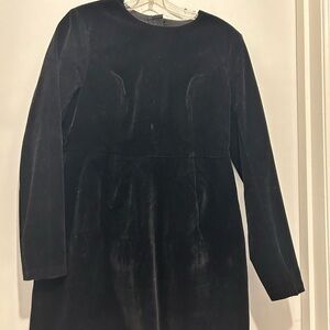 Elegant Black Velvet Dress